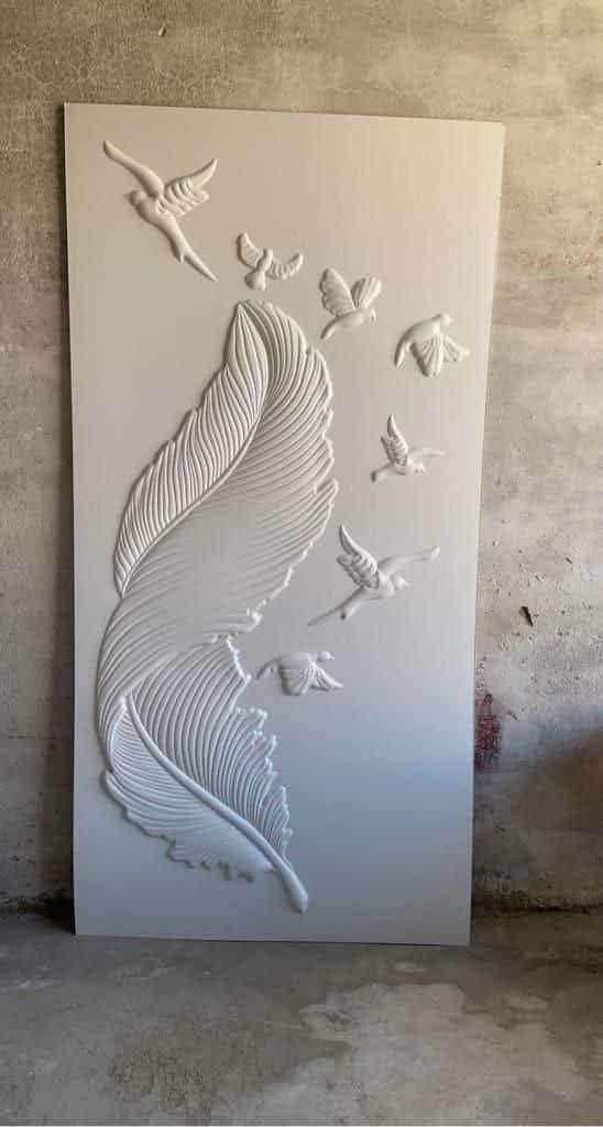 3D Feather Design Wall Panel Manufacturer In India